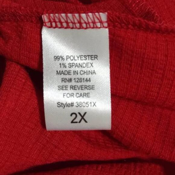 2X Blouse Ultra Teeze Red Sleeveless NWOT C4061 - Picture 5 of 5